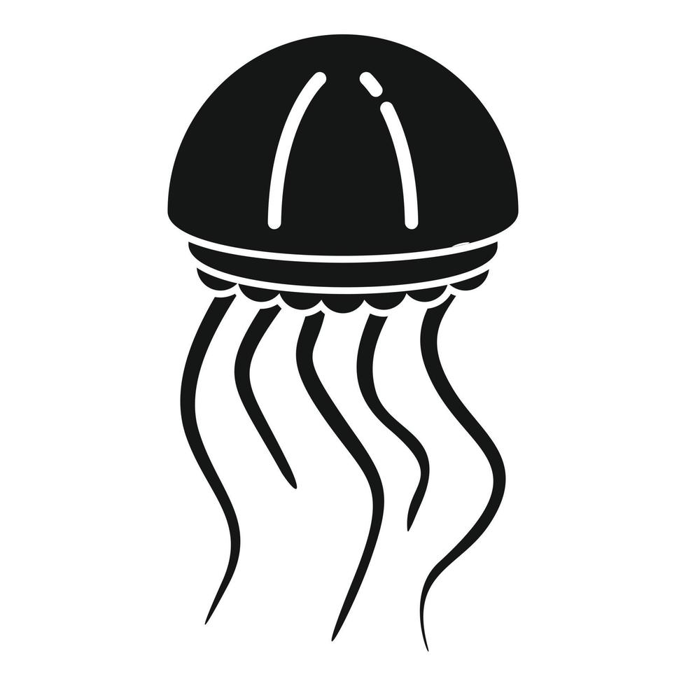 Jellyfish icon simple vector. Jelly fish vector