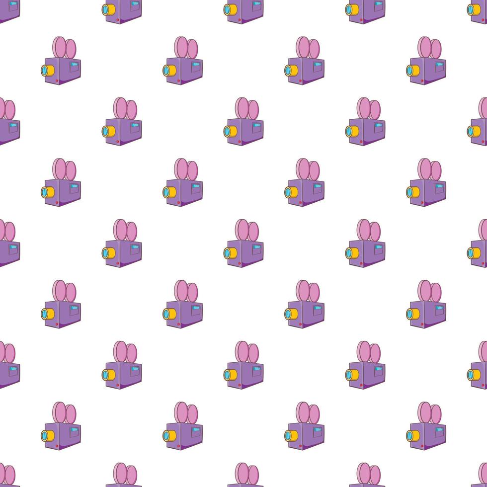 Camcorder pattern, cartoon style vector