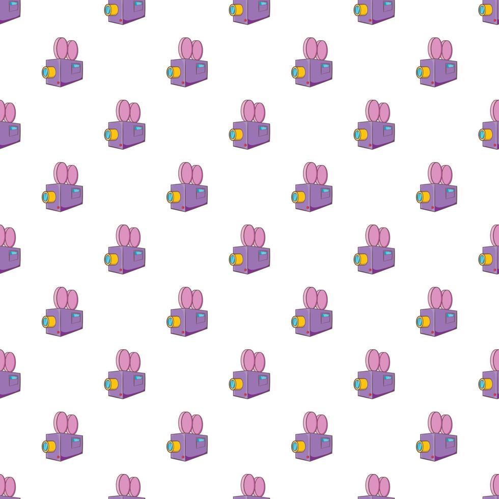 Camcorder pattern, cartoon style vector