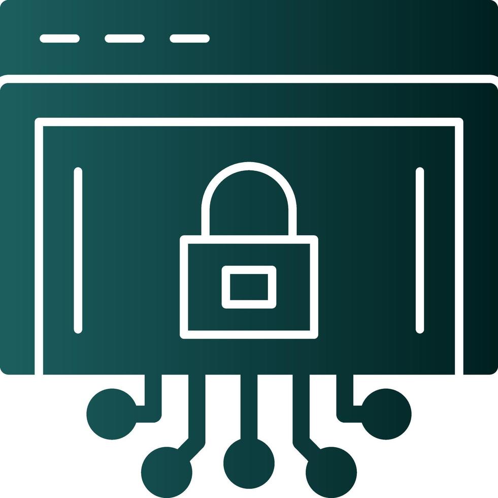 Internet Security Vector Icon Design
