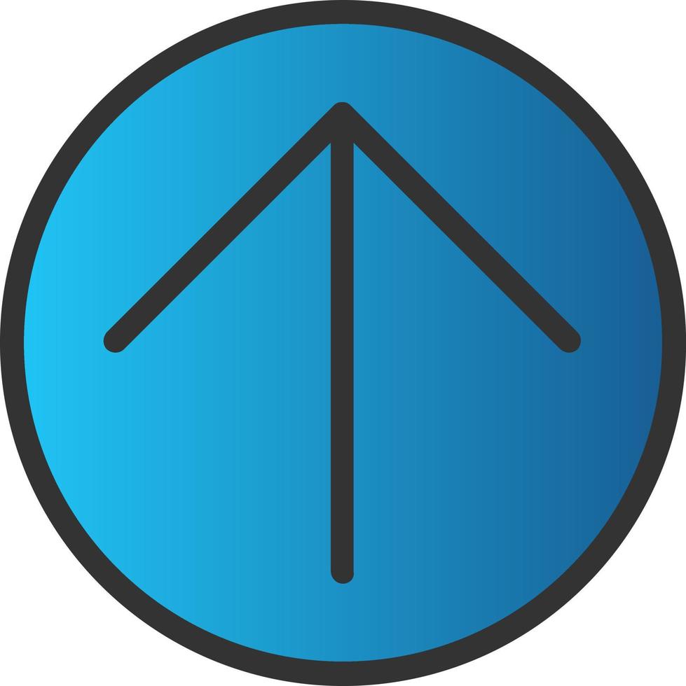 Arrow Circle Up Vector Icon Design