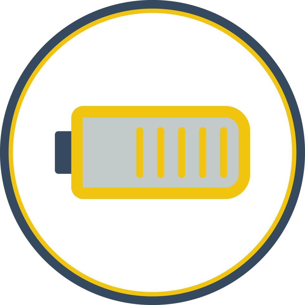 Battery Three Quarters Vector Icon Design