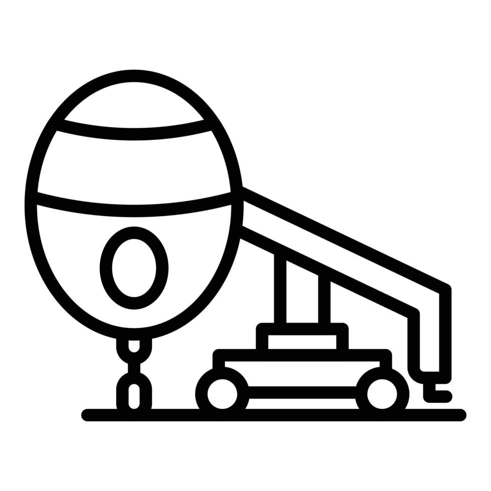 vector de contorno de icono de escaleras de avión de servicio. vuelo de negocios