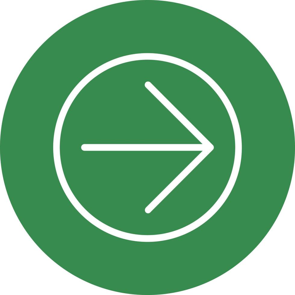 Arrow Circle Right Vector Icon Design