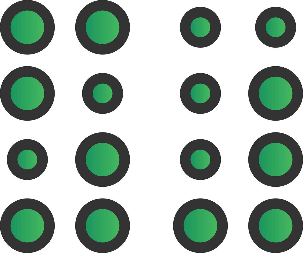 diseño de icono de vector braille