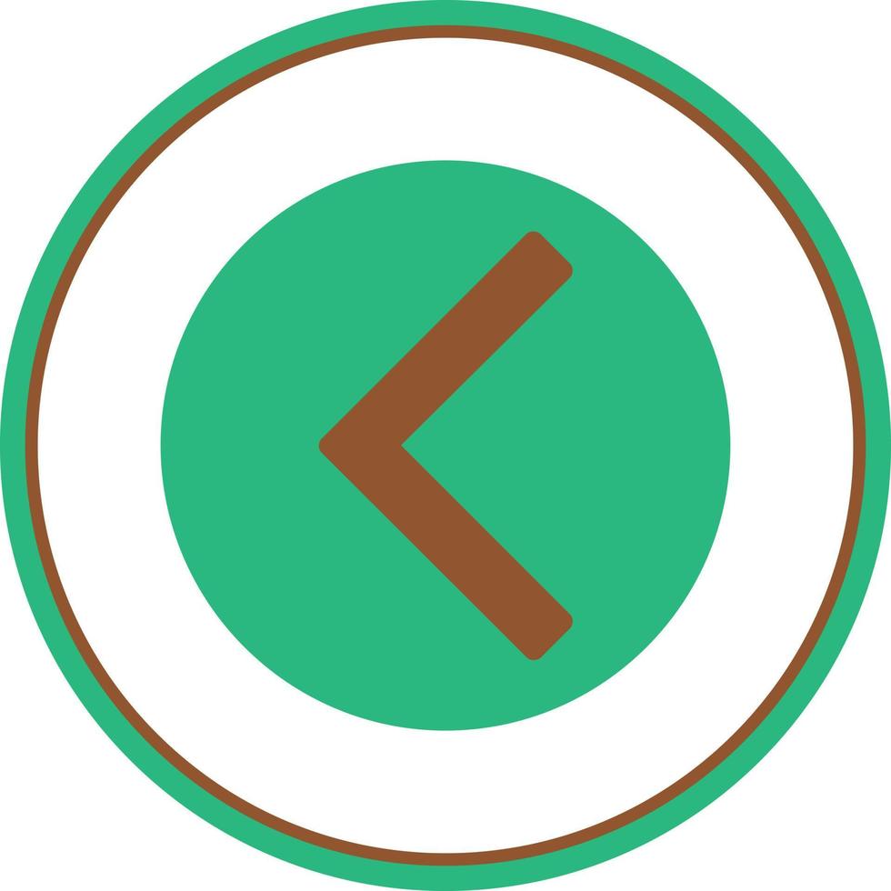 Chevron Circle Left Vector Icon Design