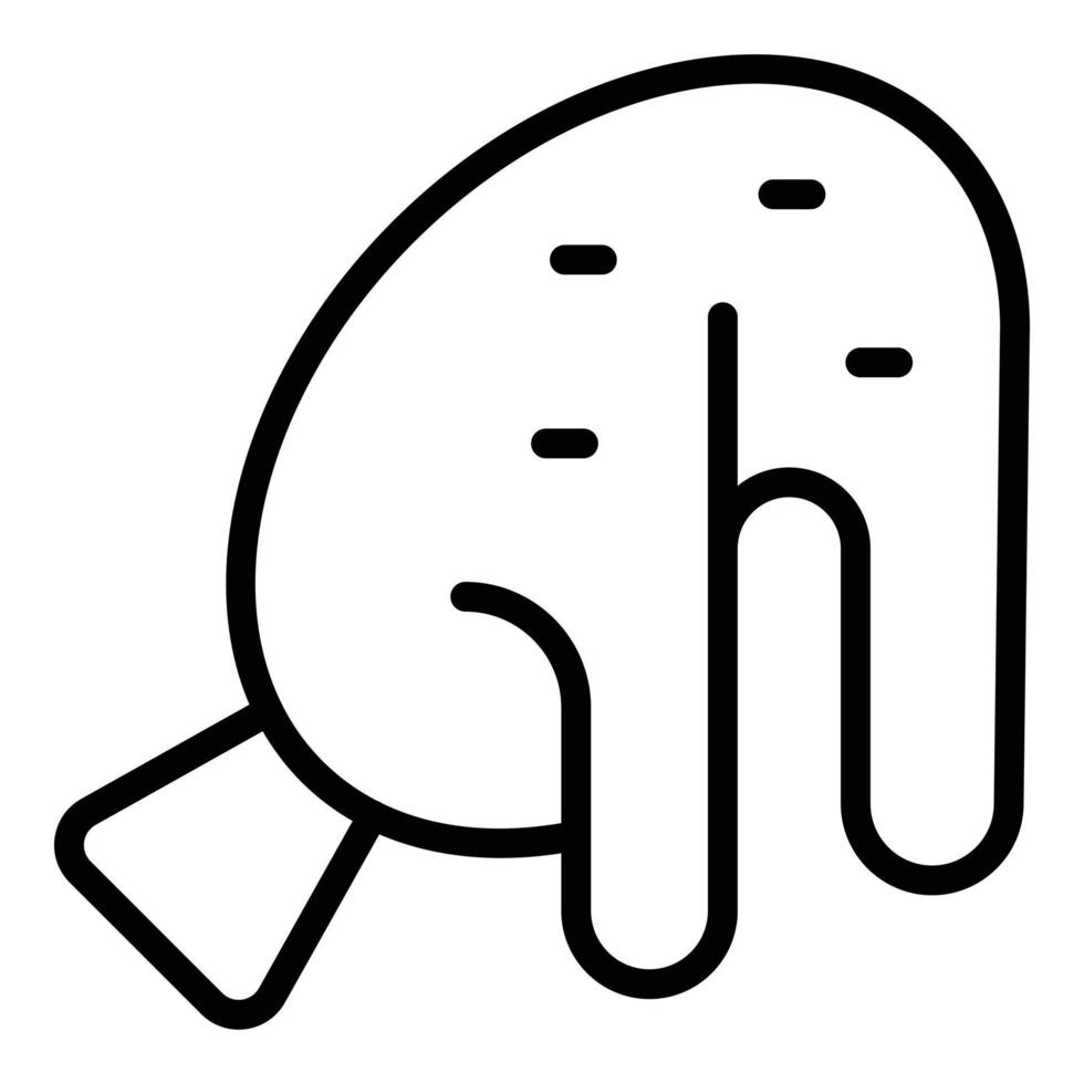 Sauce corn dog icon outline vector. Stick corndog vector