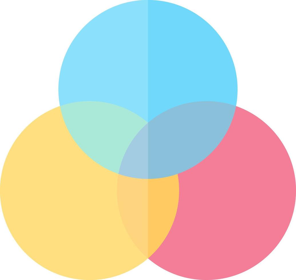 Venn Diagram Vector Icon Design