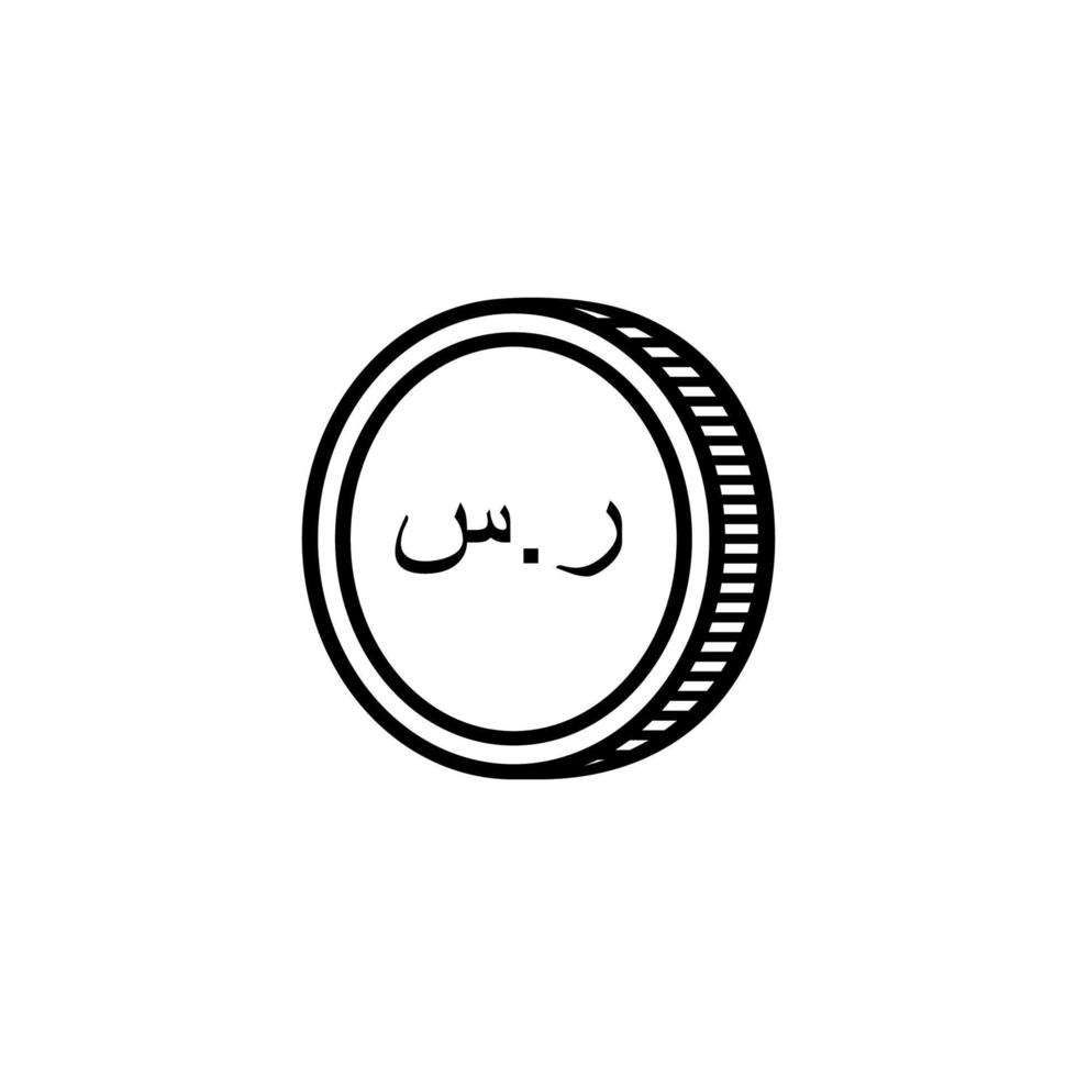 Arab Saudi Currency Icon Symbol, Saudi Riyal, SAR Sign. Vector Illustration