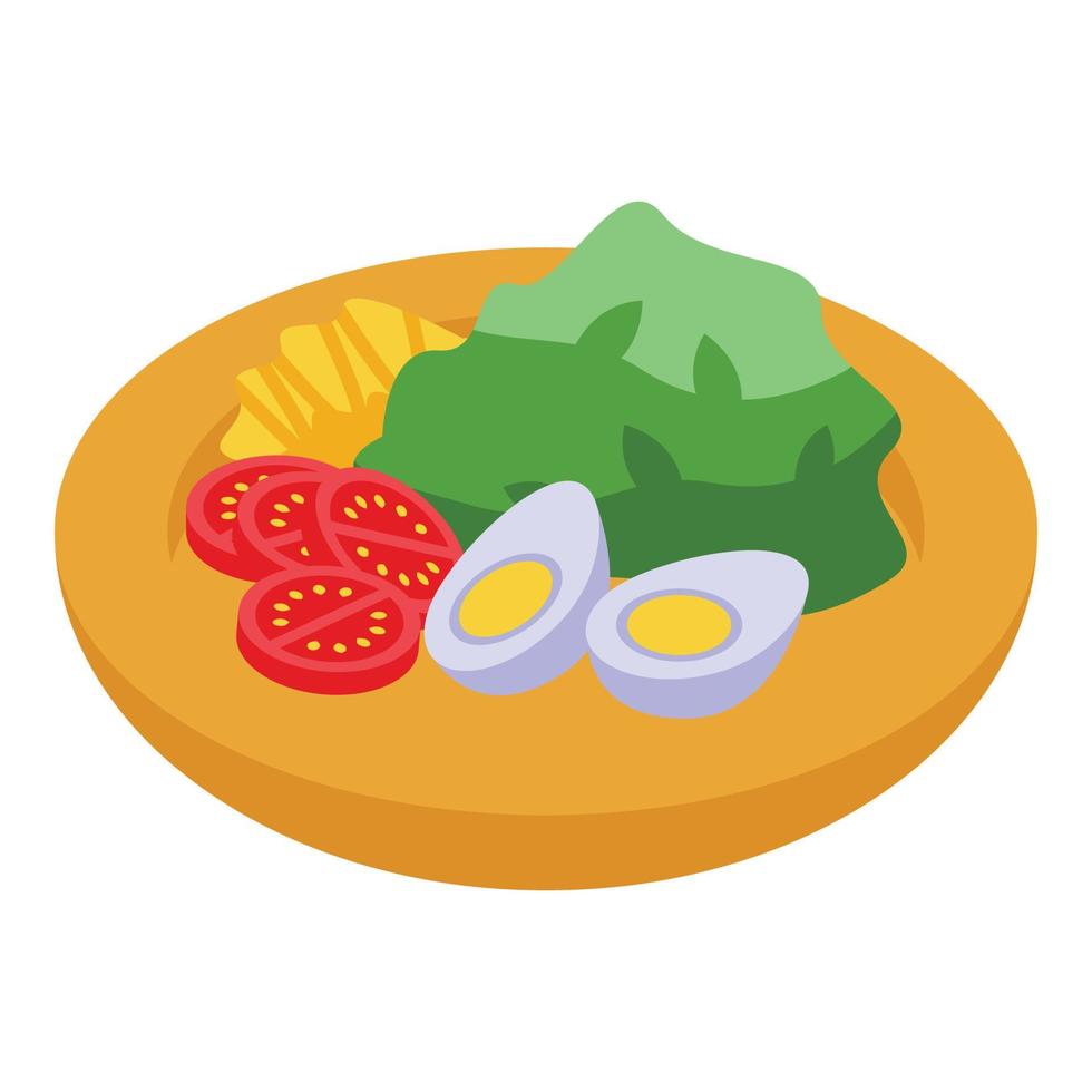 Eco food icon isometric vector. Green energy vector