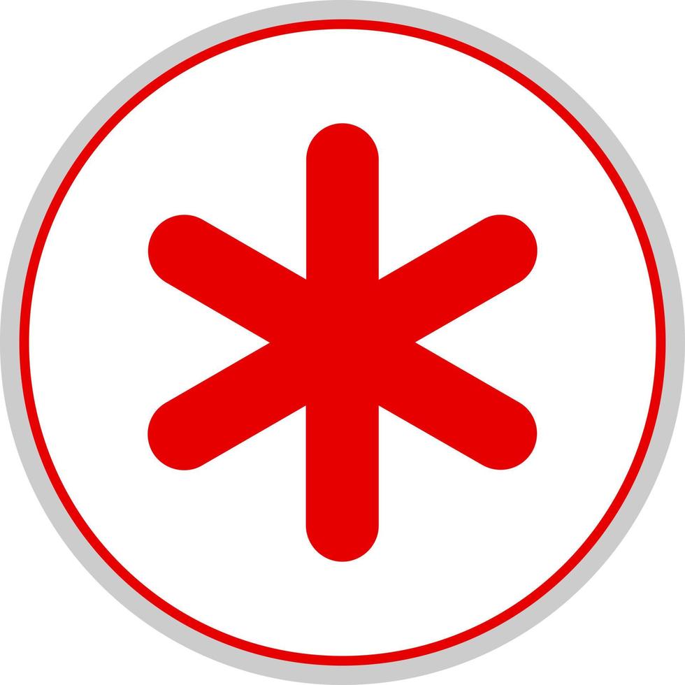 Asterisk Vector Icon Design