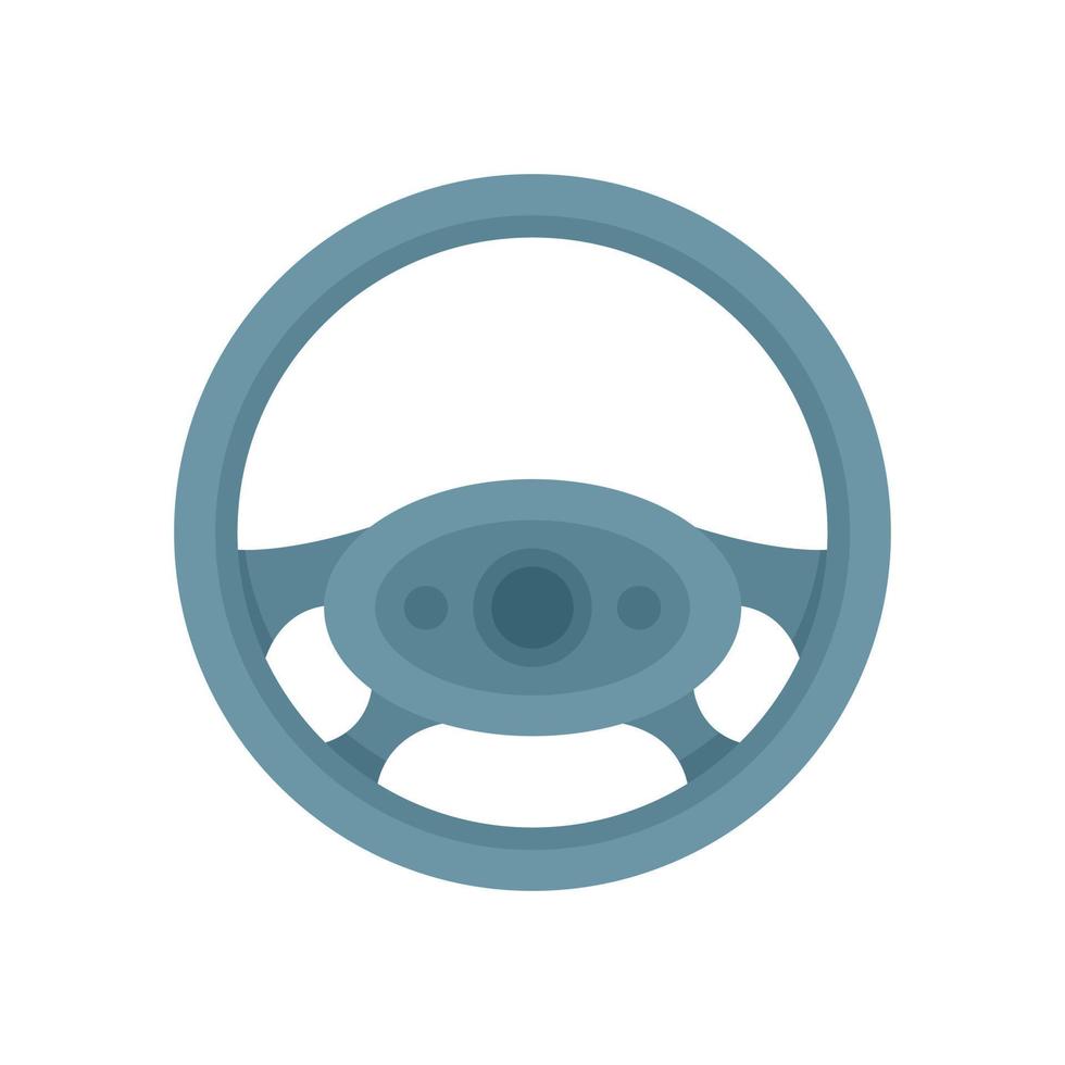 Drive steering wheel icon flat isolated vector
