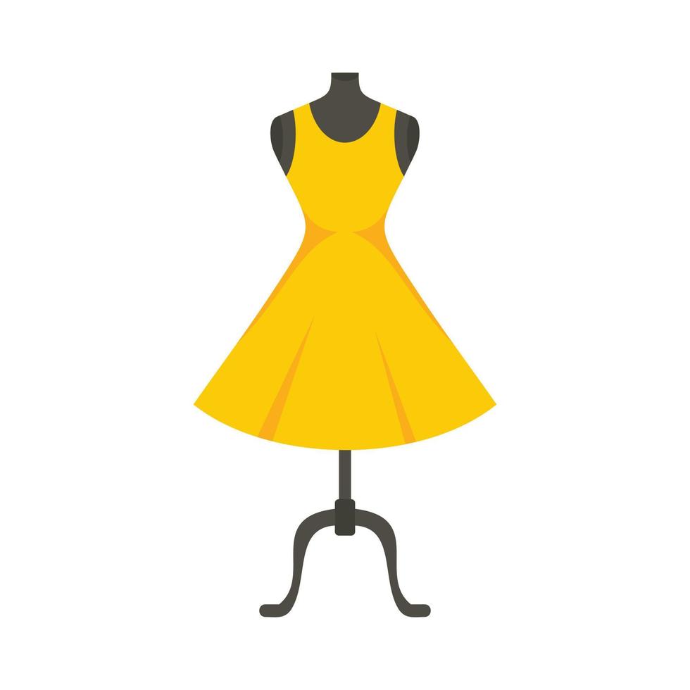 Fashion mannequin icon flat isolated vector