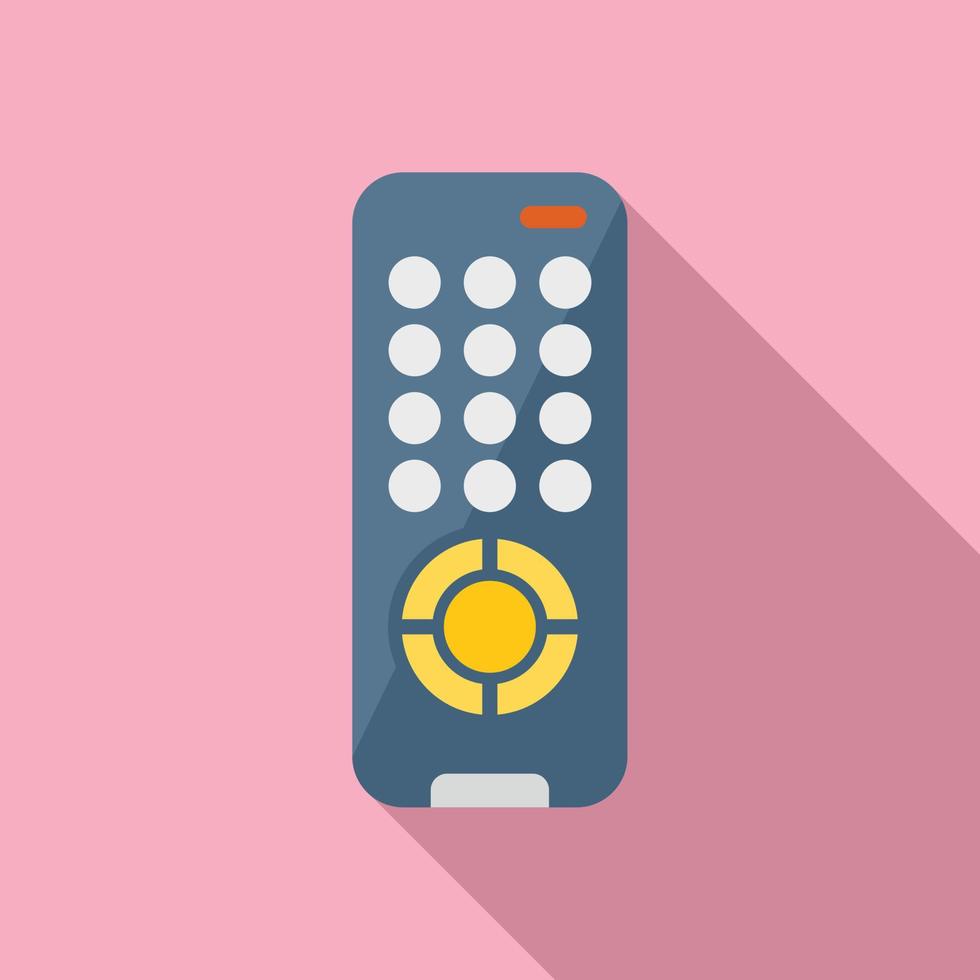 Remote control icon flat vector. Business center vector