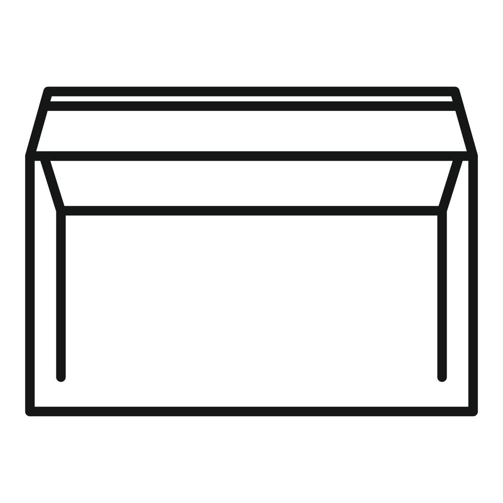 Envelope letter icon outline vector. Mail post vector