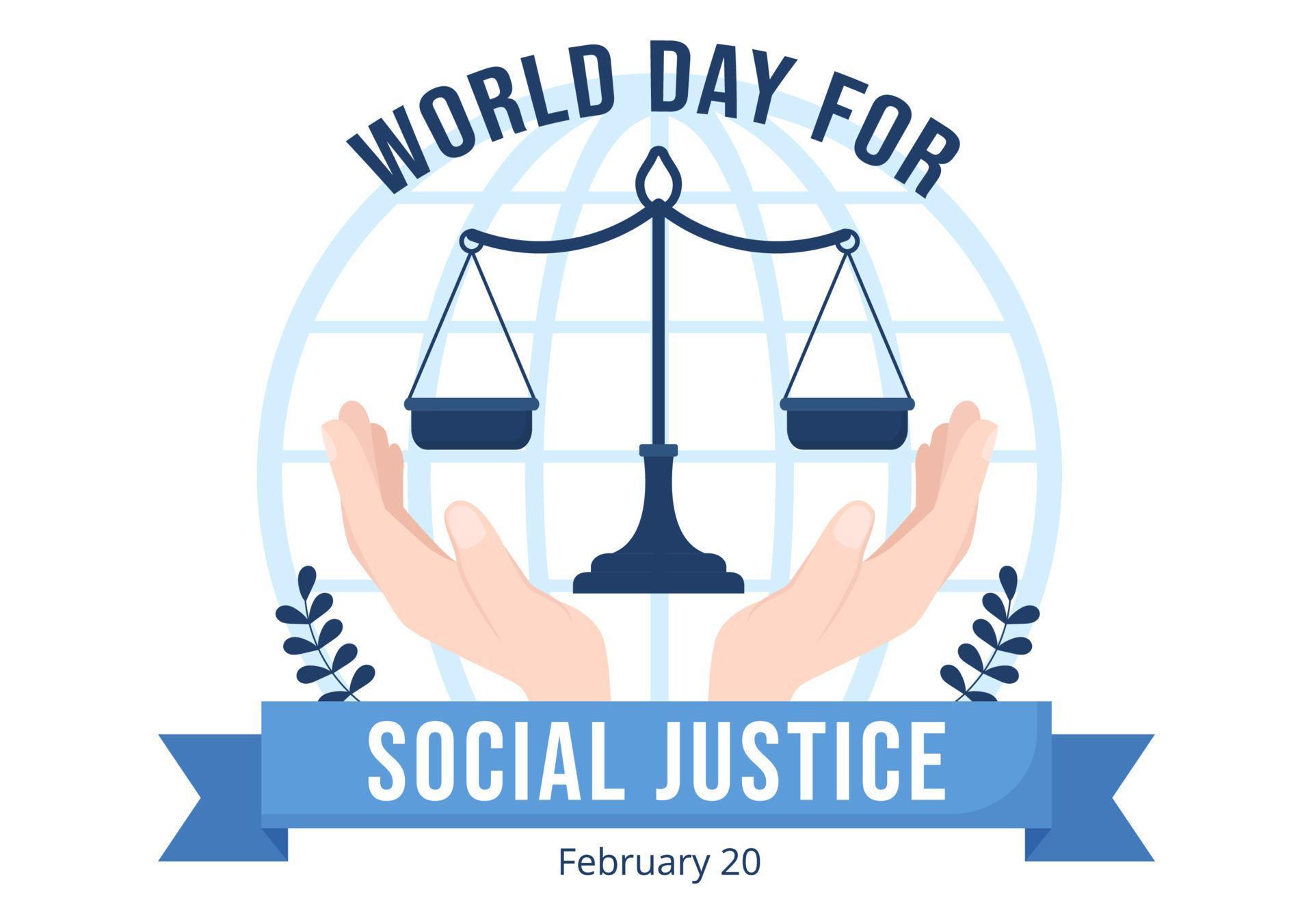 día mundial de la justicia social el 20 de febrero con escamas o ...