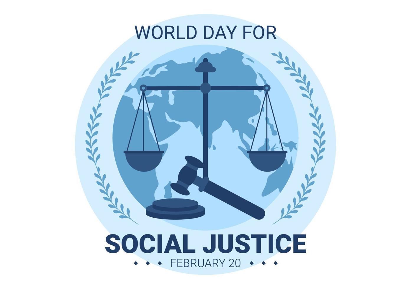 día mundial de la justicia social el 20 de febrero con escamas o ...