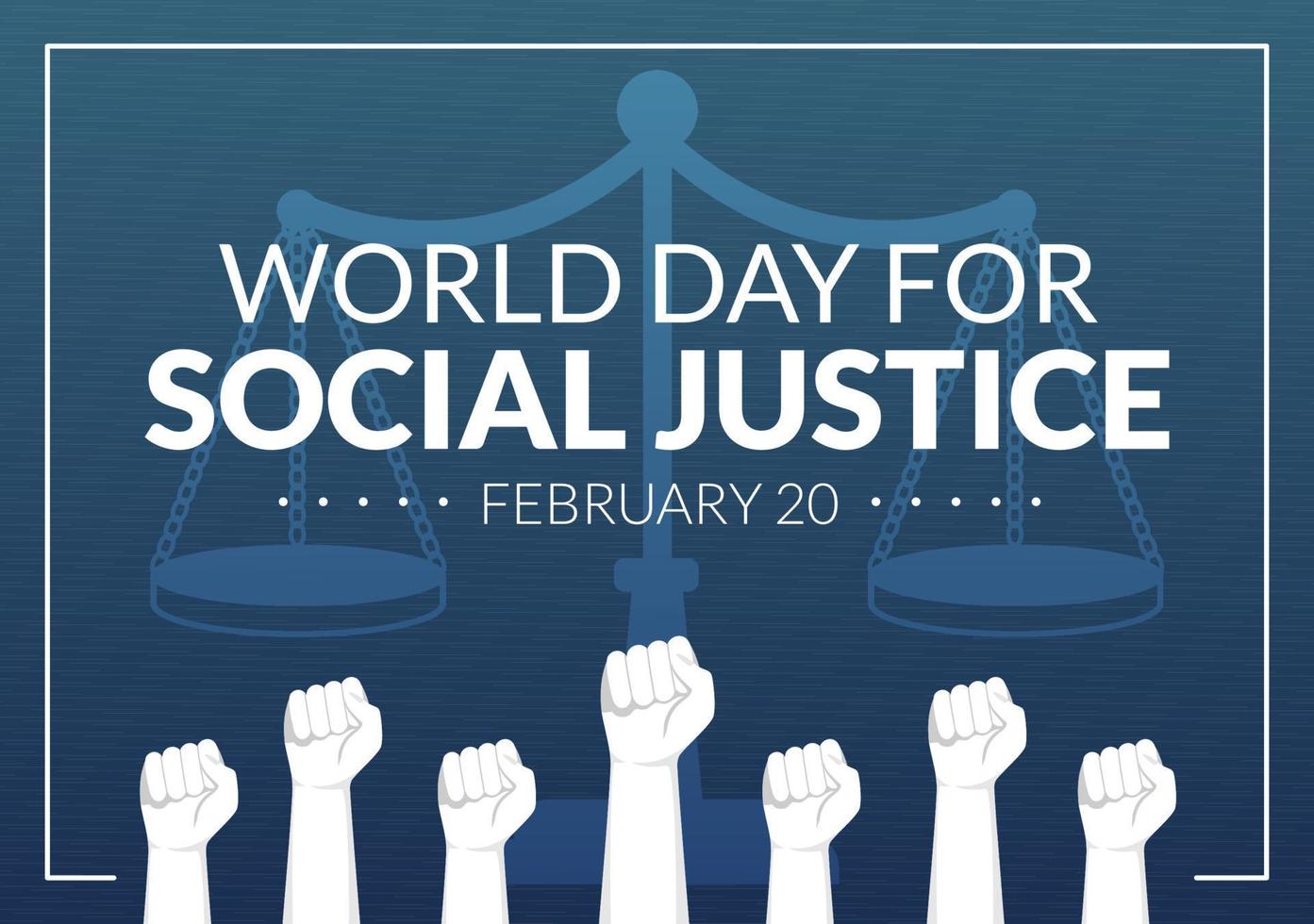 día mundial de la justicia social el 20 de febrero con escamas o ...