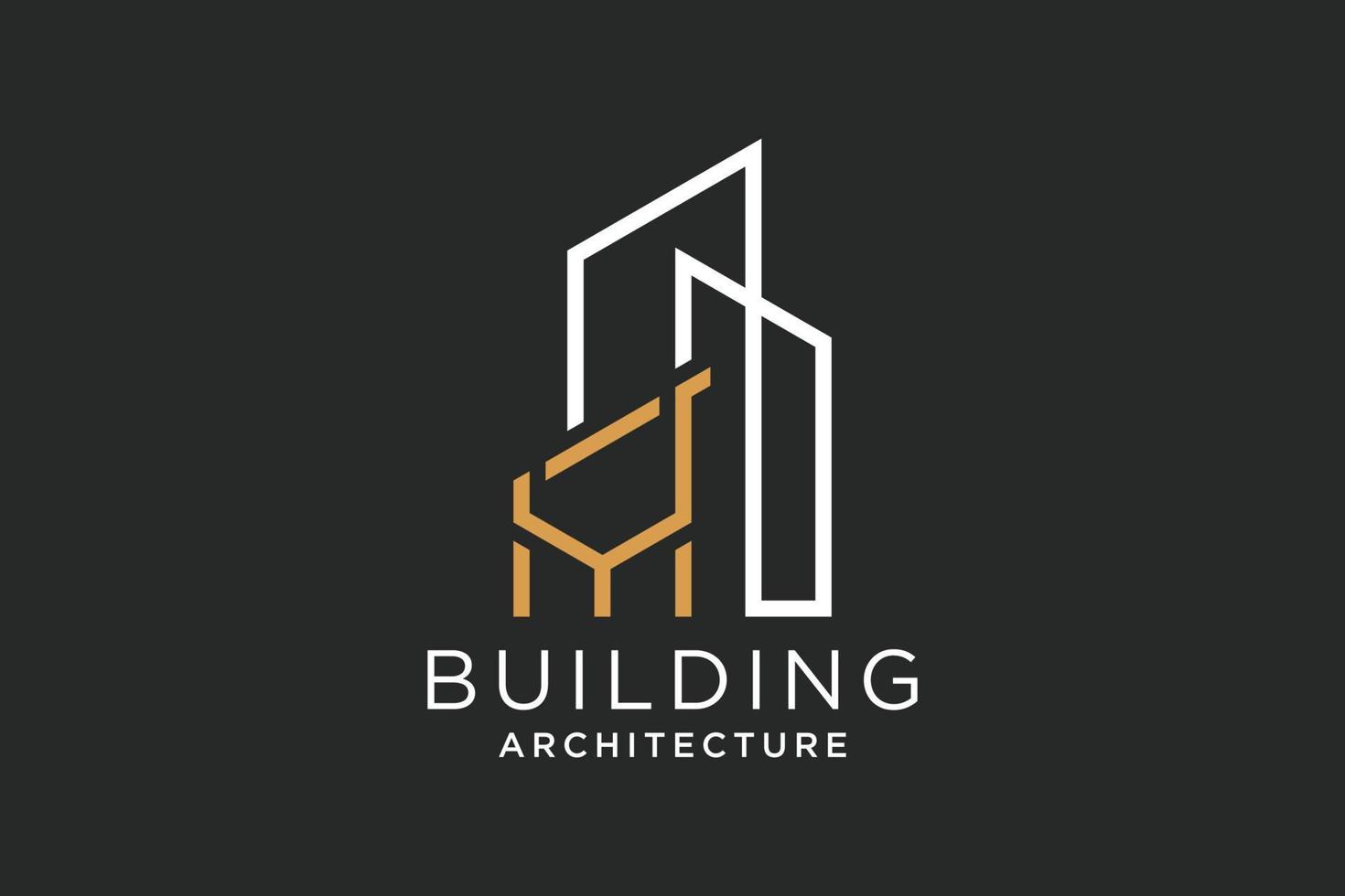 Letter Y for Real Estate Remodeling Logo. Construction Architecture Building Logo Design Template Element. vector