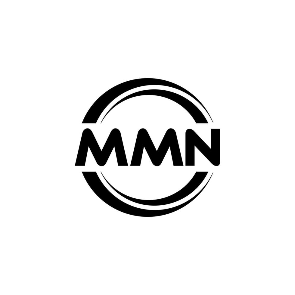 MMN letter logo design in illustration. Vector logo, calligraphy designs for logo, Poster, Invitation, etc.