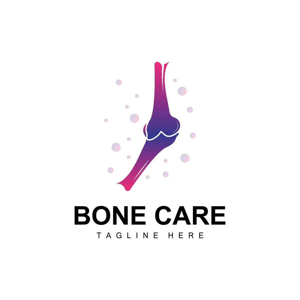 Bone Care Logo, Body Health Vector, Design For Bone Health, Pharmacy, Hospital, Health Product Brand vector