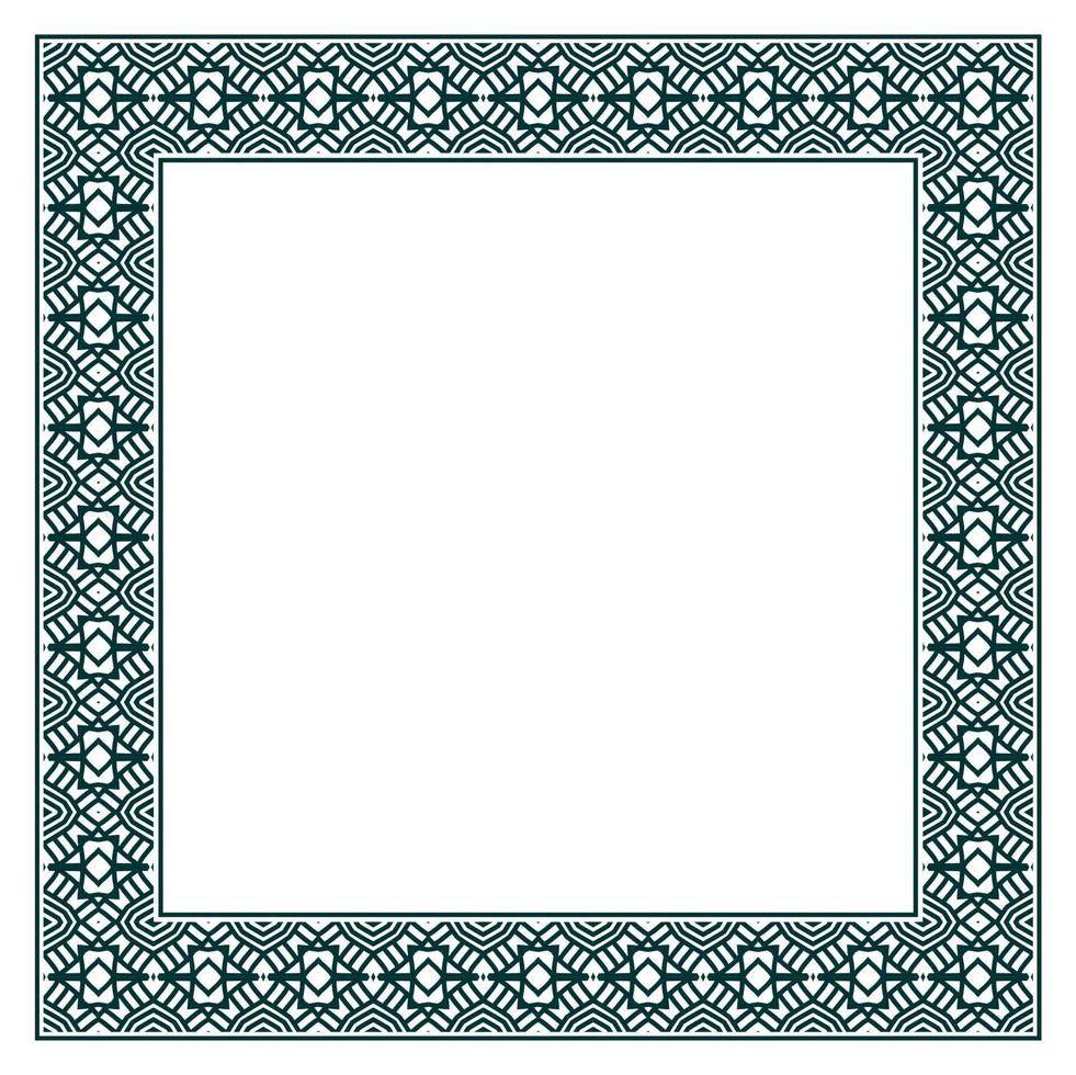 Vintage ornamental vector frame. Vector illustration template for design