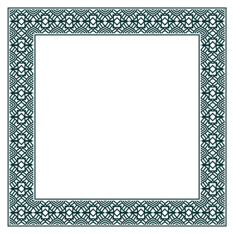 Vintage ornamental vector frame. Vector illustration template for design