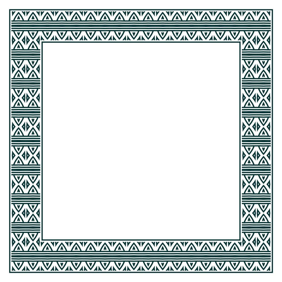 Vintage ornamental vector frame. Vector illustration template for design