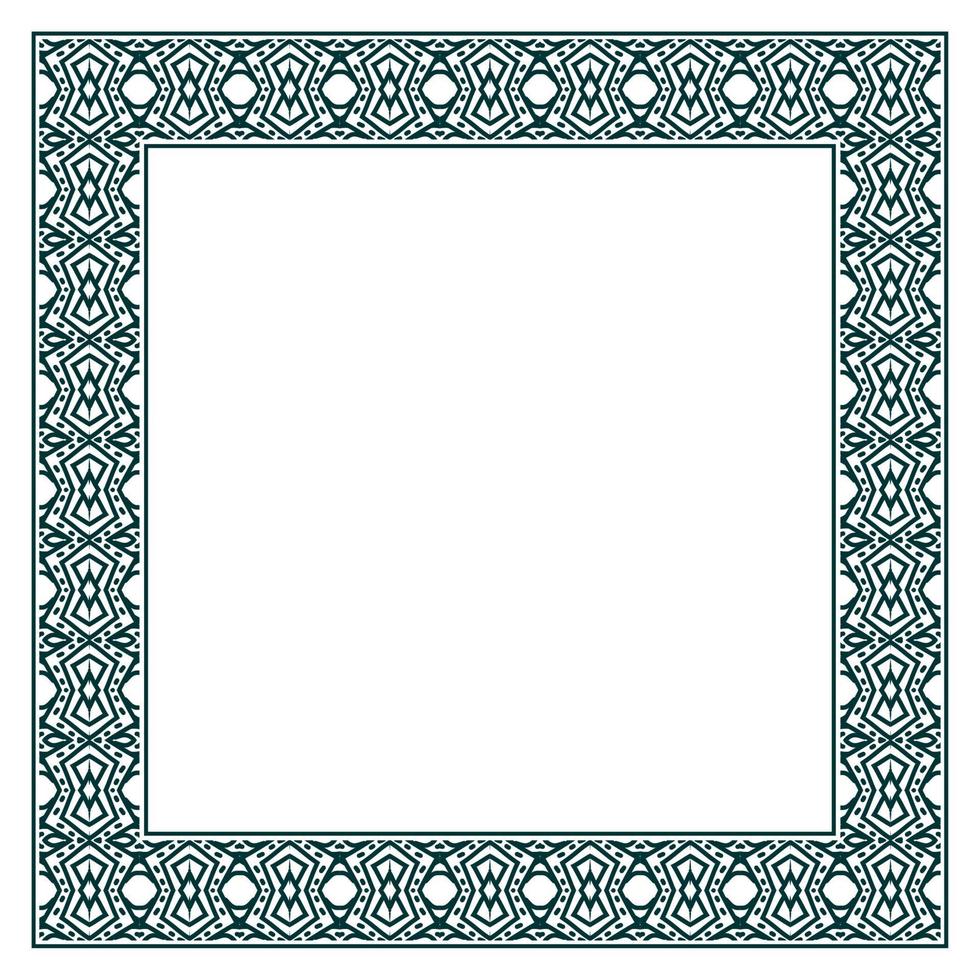 Vintage ornamental vector frame. Vector illustration template for design