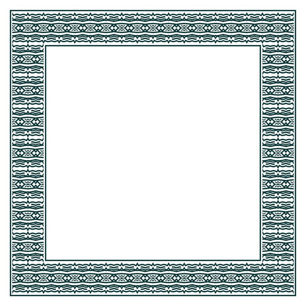 Vintage ornamental vector frame. Vector illustration template for design