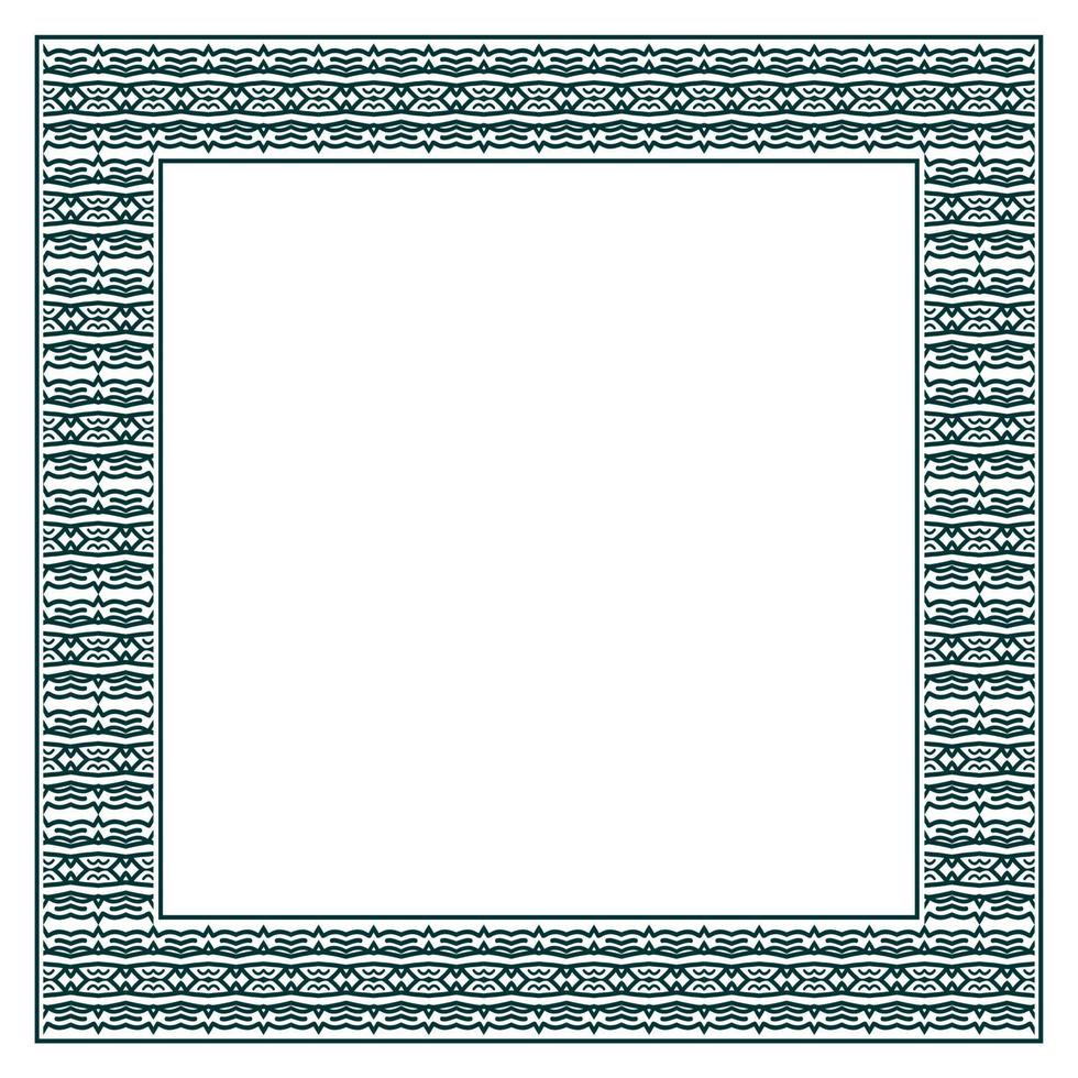 Vintage ornamental vector frame. Vector illustration template for design