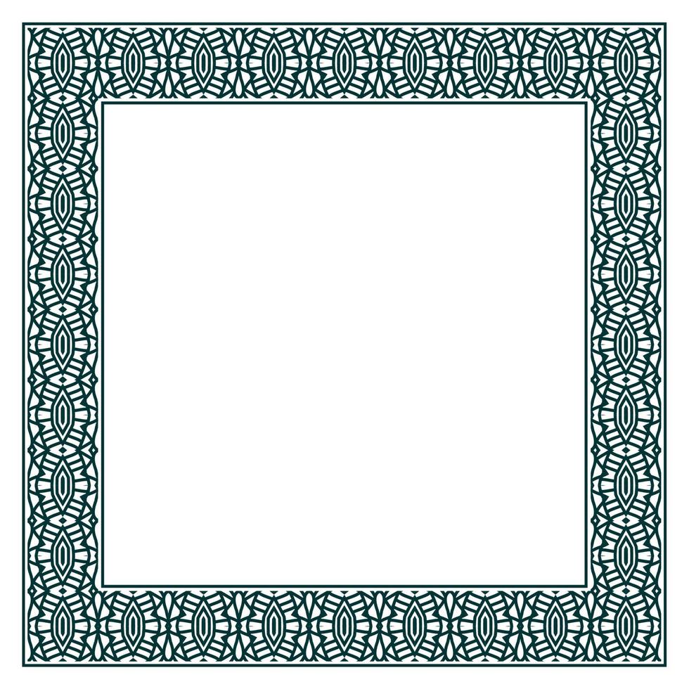 Vintage ornamental vector frame. Vector illustration template for design