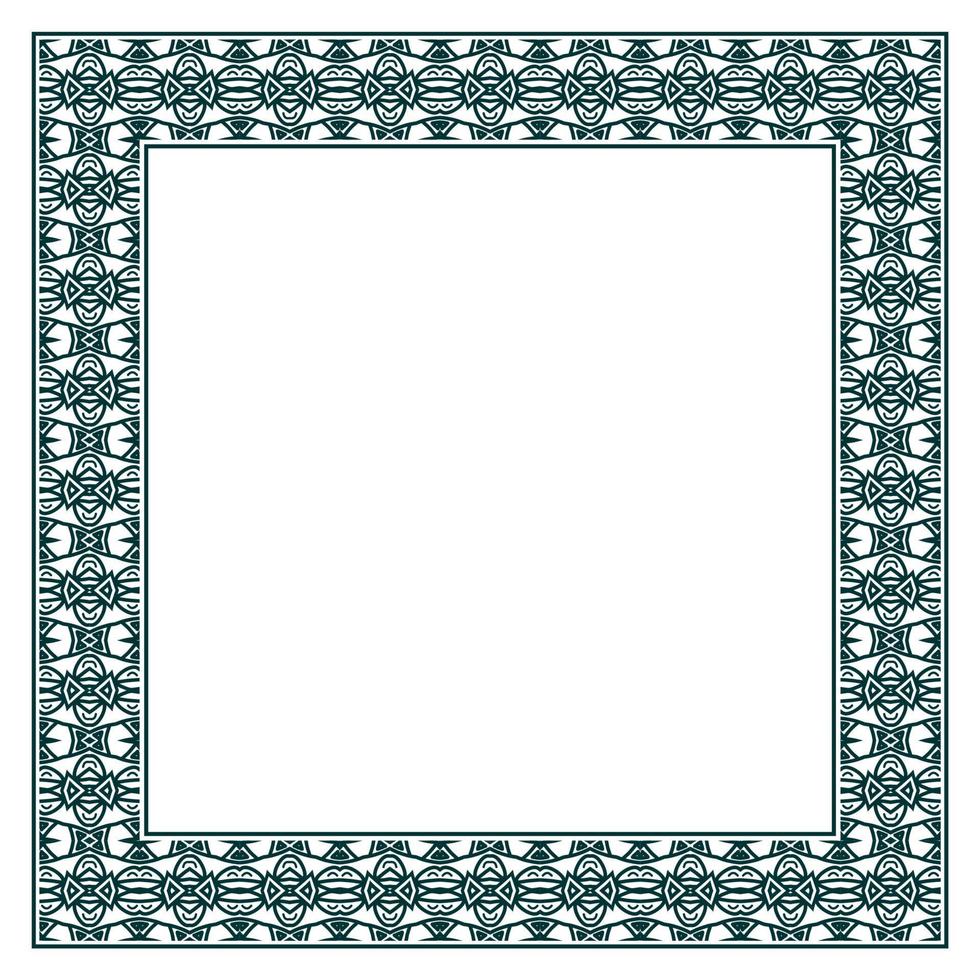 Vintage ornamental vector frame. Vector illustration template for design