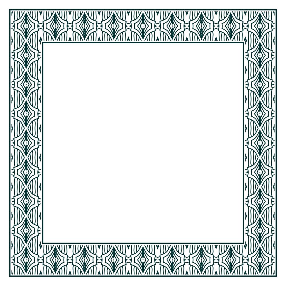 Vintage ornamental vector frame. Vector illustration template for design