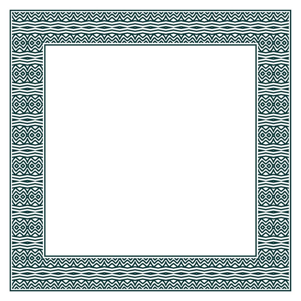 Vintage ornamental vector frame. Vector illustration template for design