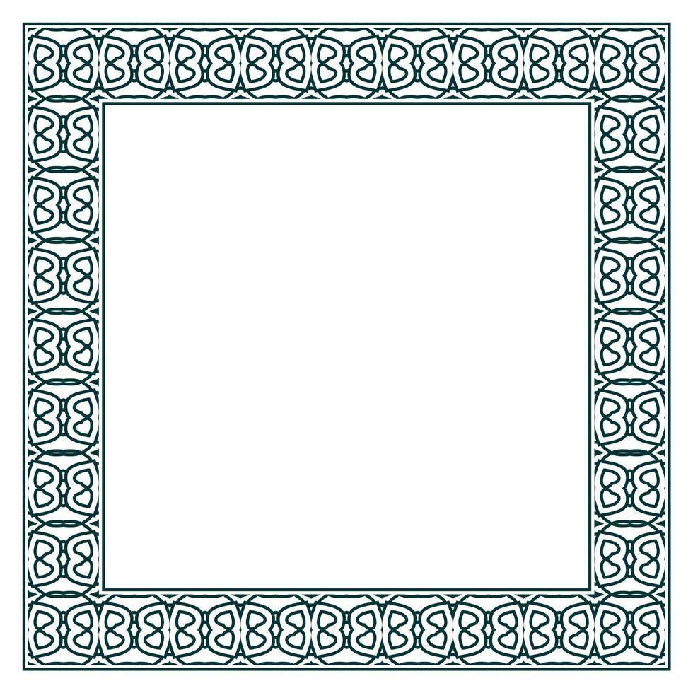 Vintage ornamental vector frame. Vector illustration template for design