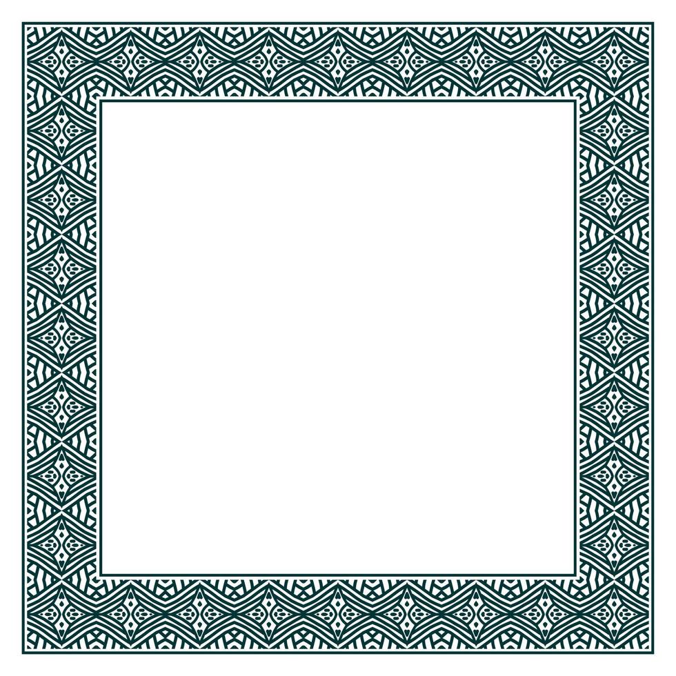 Vintage ornamental vector frame. Vector illustration template for design