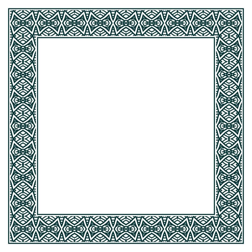 Vintage ornamental vector frame. Vector illustration template for design