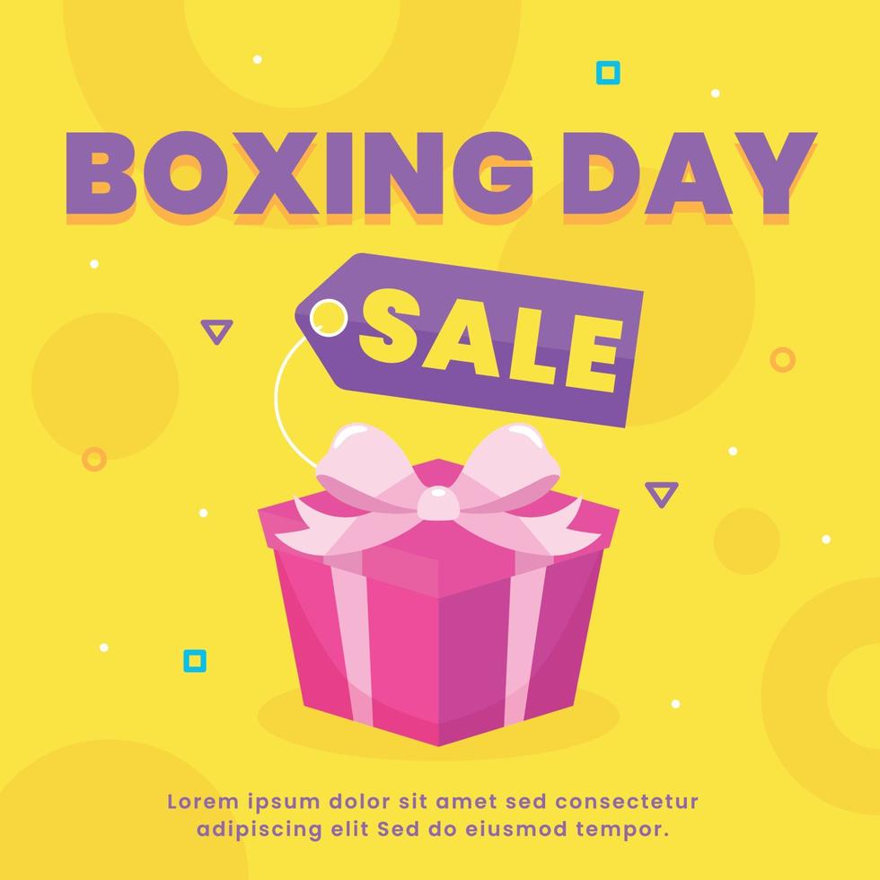 colorful boxing day sale illustration vector design