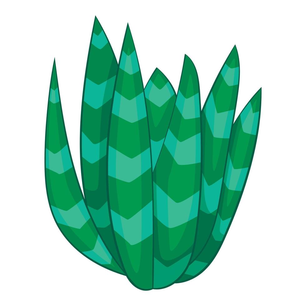 icono de agave manchado, estilo de dibujos animados vector