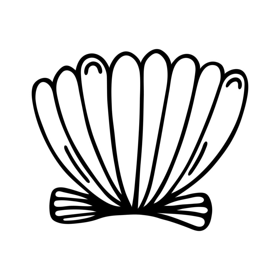 scallop shape clipart