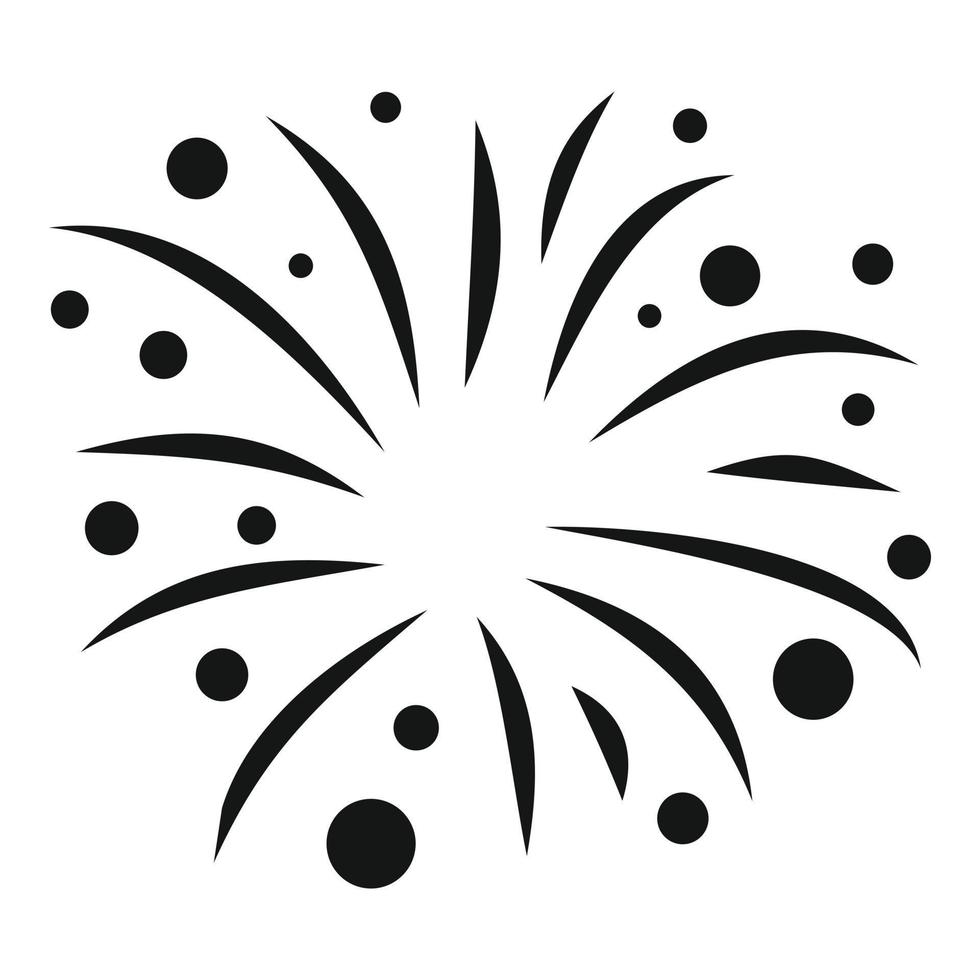 Light firework icon simple vector. Party event vector