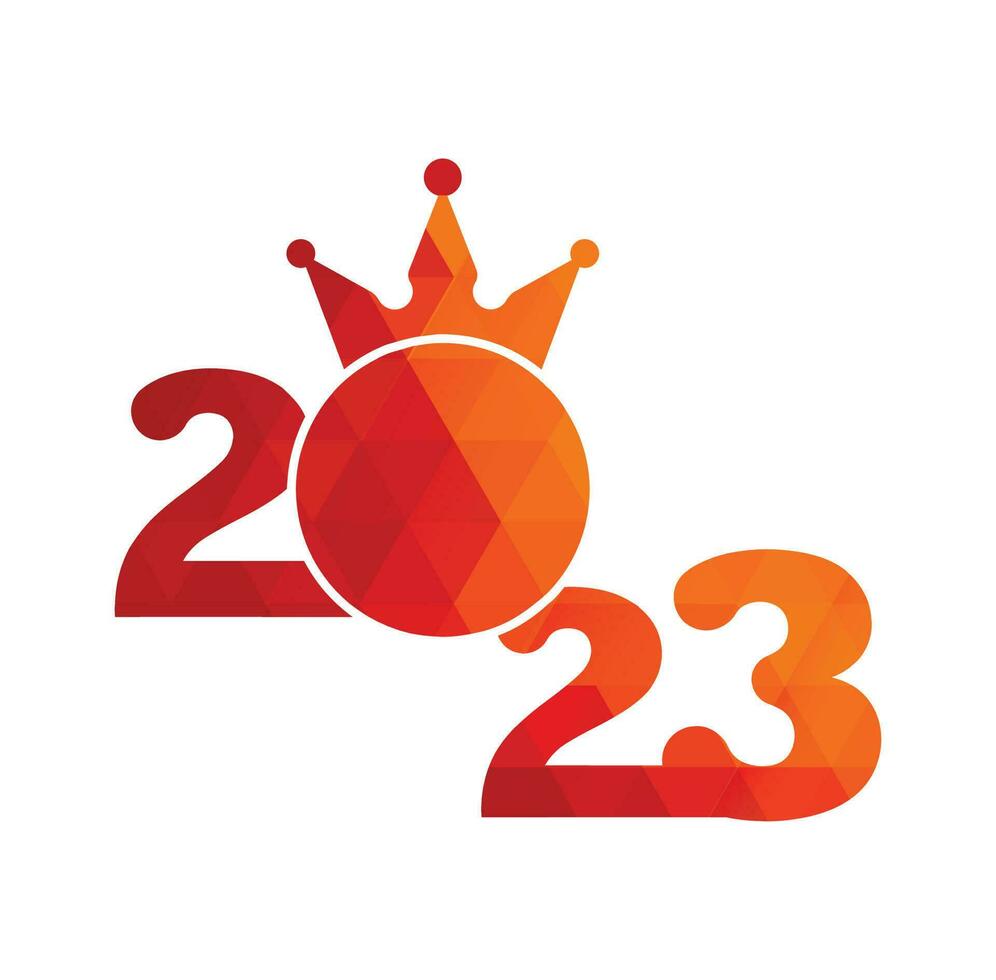 2023 diseño de logo de feliz año nuevo. Plantilla de diseño de número 2023. colección de símbolos de feliz año nuevo 2023 vector