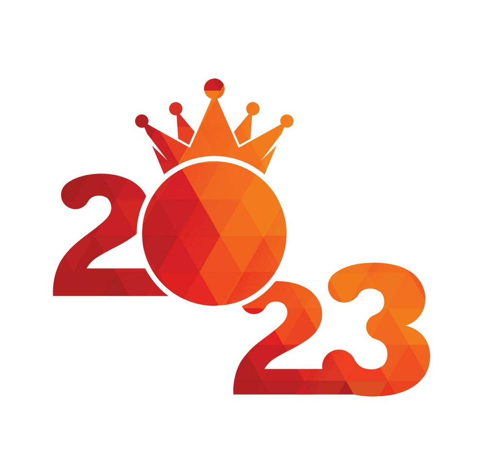 2023 diseño de logo de feliz año nuevo. Plantilla de diseño de número 2023. colección de símbolos de feliz año nuevo 2023 vector