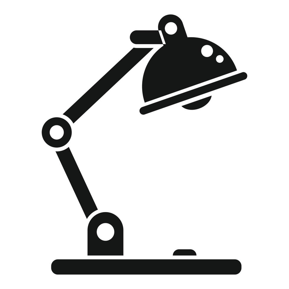 Service desktop lamp icon simple vector. Phone mobile vector