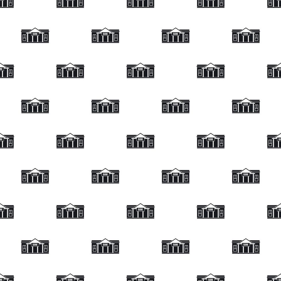Bank pattern, simple style vector
