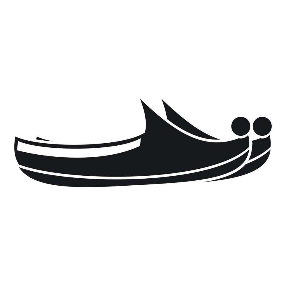 Turkish shoes icon, simple style vector