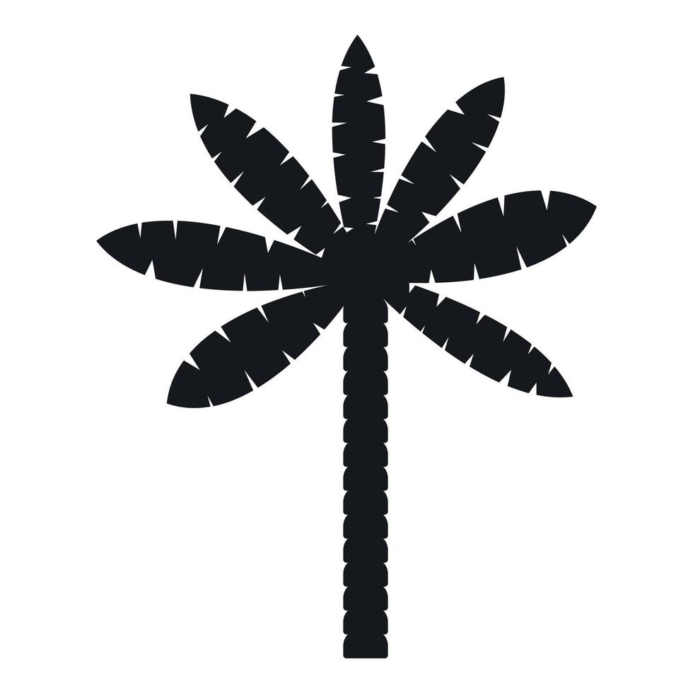 Palm tree icon, simple style vector