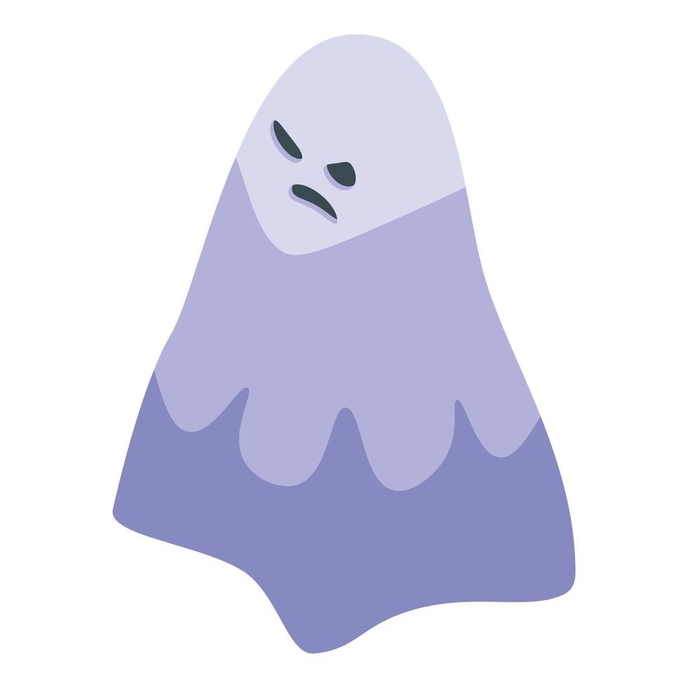 Ghost fear icon isometric vector. Panic attack vector