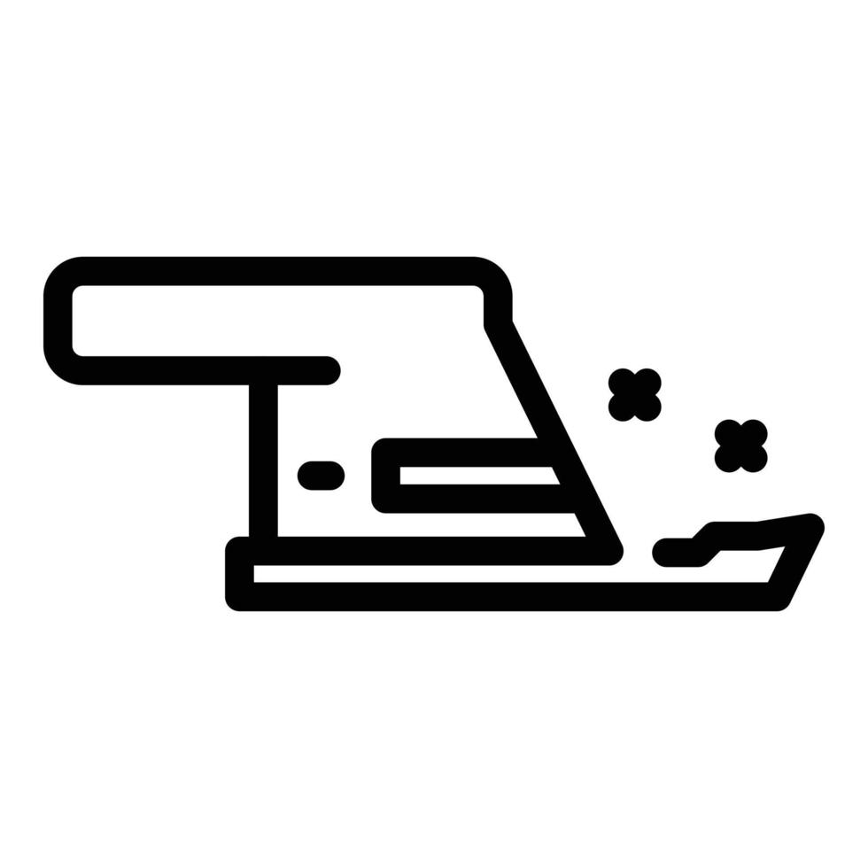 Garden tool icon outline vector. Grass trimmer vector